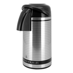 Tiger Push Type Thermos Black and Silver 1.9 Liter Tiger Push Type Thermos Black and Silver 1.9 Liter